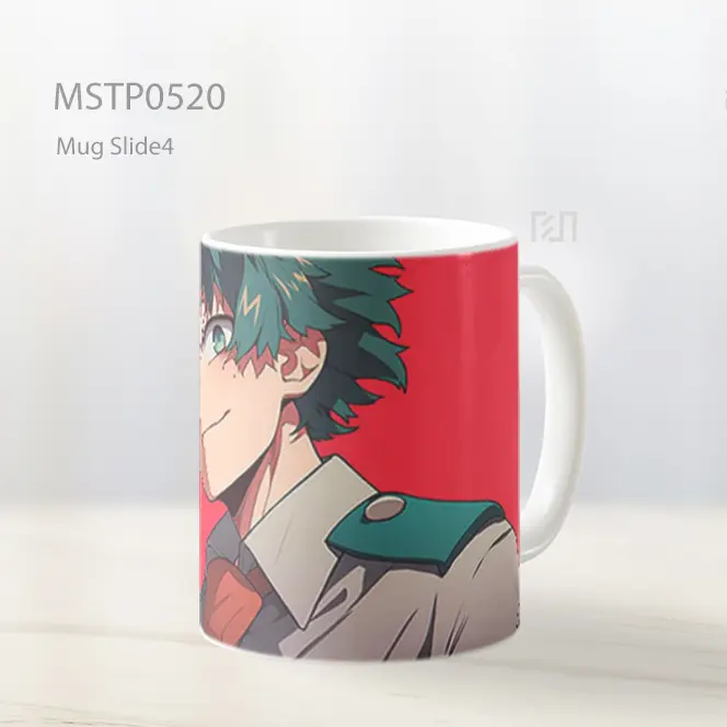 Deku Latar Merah My Hero Academia Mug MSTP0520