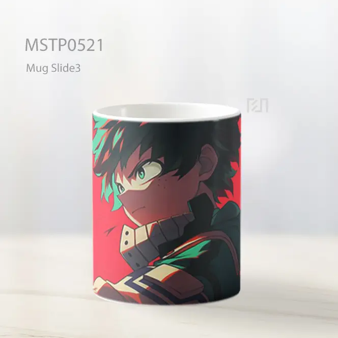 Deku Latar Merah Mug MSTP0521 - All-side / Desain