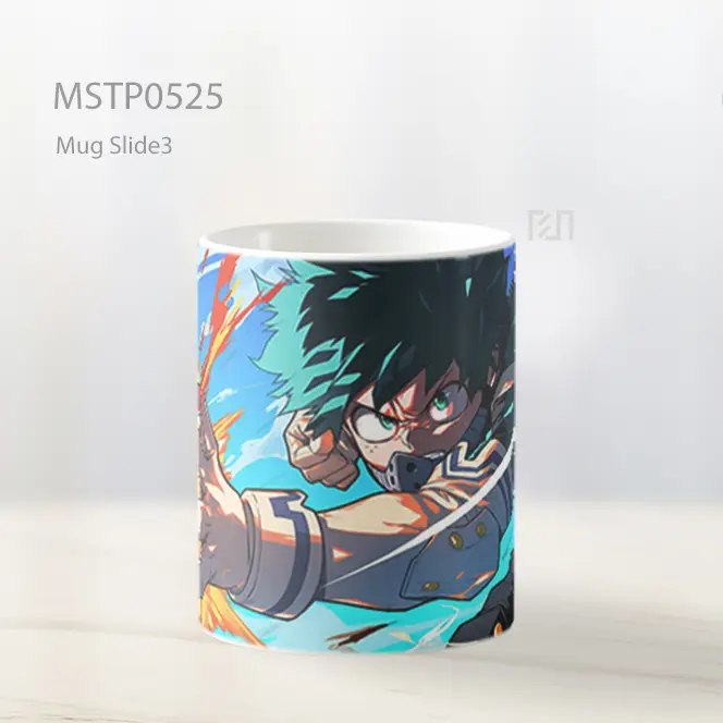 Deku One For All Ledakan Heroik Mug MSTP0525 - All-side / Desain