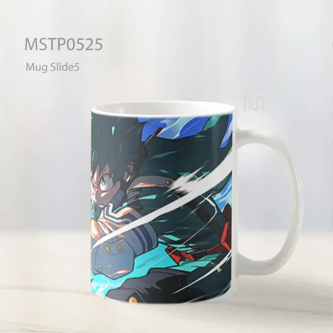 Deku One For All Ledakan Heroik Mug MSTP0525 - All-side / Desain