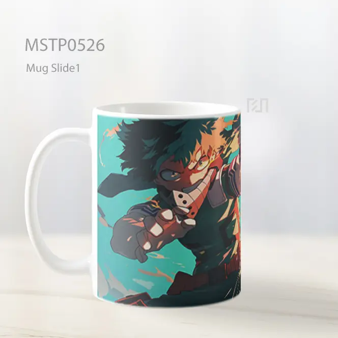 Deku One For All Power Mug MSTP0526 - All-side / Desain