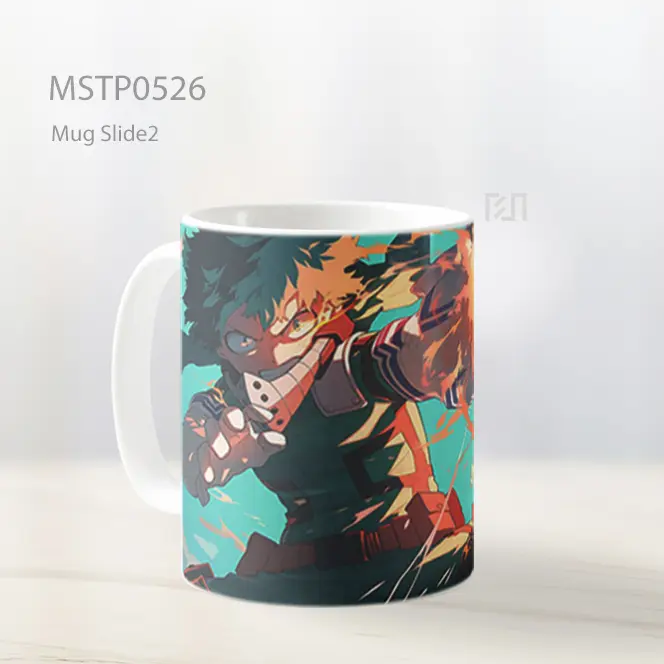 Deku One For All Power Mug MSTP0526 - All-side / Desain