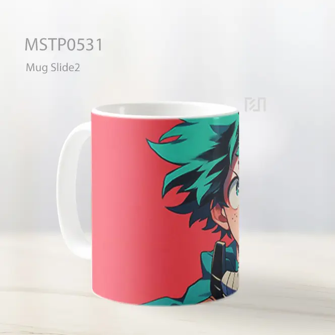 Deku Topeng Pahlawan Mug MSTP0531 - All-side / Desain