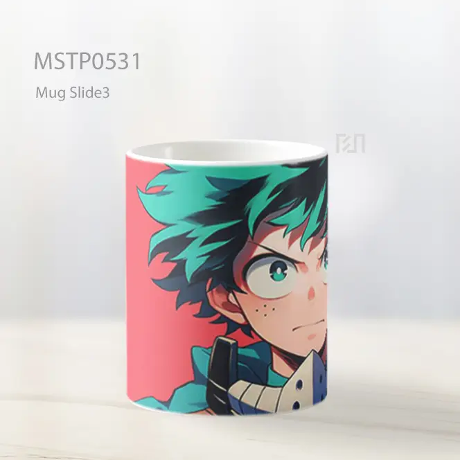 Deku Topeng Pahlawan Mug MSTP0531 - All-side / Desain