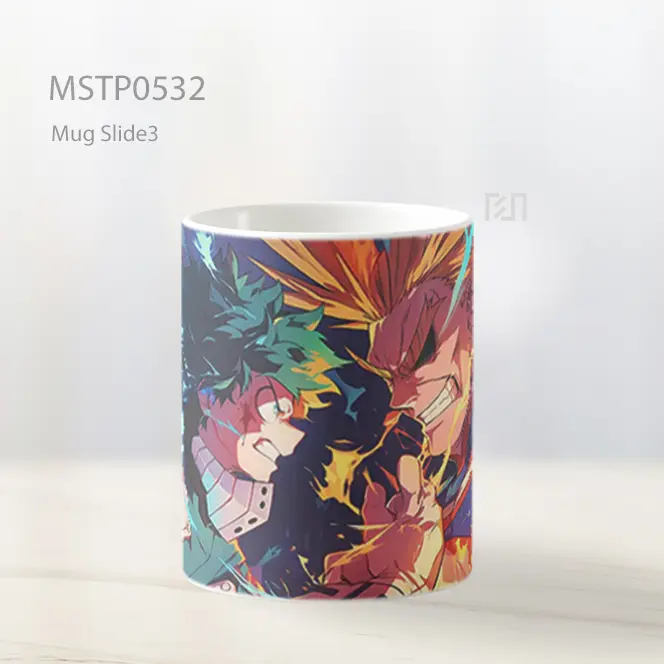 Deku Vs All Might Mha Mug MSTP0532 - All-side / Desain