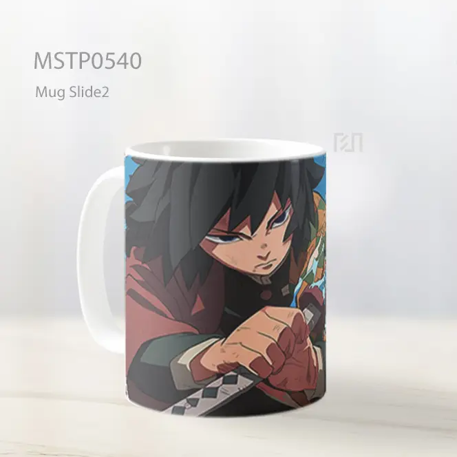 Demon Slayer Giyu Tomioka Pertarungan Epik Mug MSTP0540 - All-side / Desain