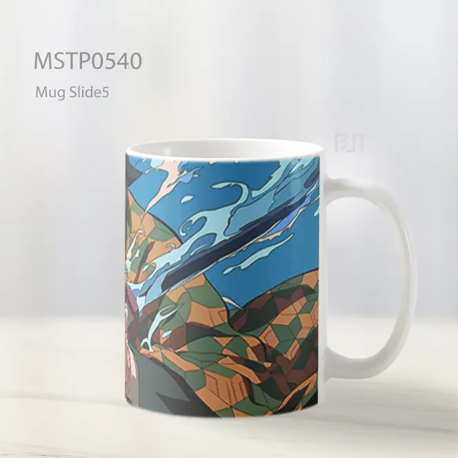 Demon Slayer Giyu Tomioka Pertarungan Epik Mug MSTP0540 - All-side / Desain