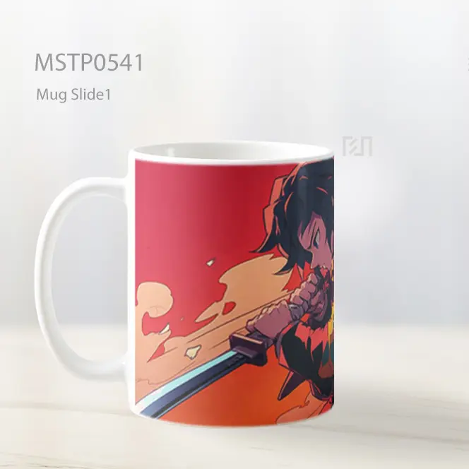 Demon Slayer Giyu Tomioka Seni Pedang Mug MSTP0541 - All-side / Desain