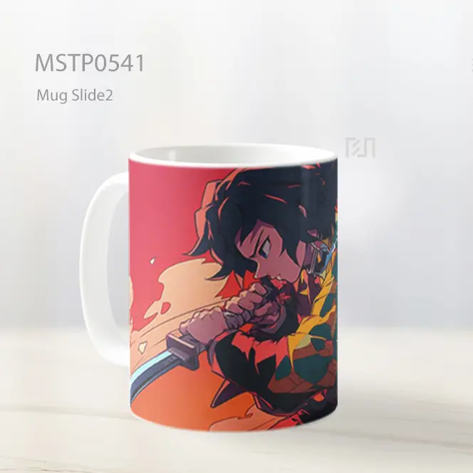 Demon Slayer Giyu Tomioka Seni Pedang Mug MSTP0541 - All-side / Desain