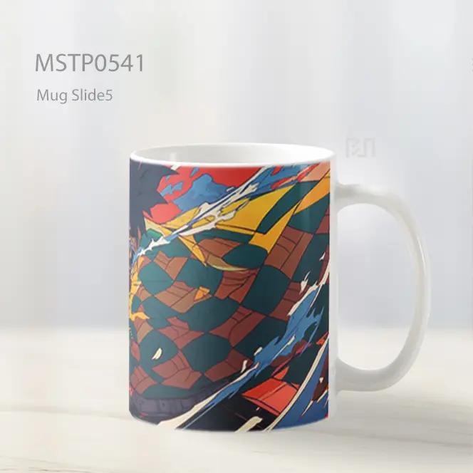 Demon Slayer Giyu Tomioka Seni Pedang Mug MSTP0541 - All-side / Desain