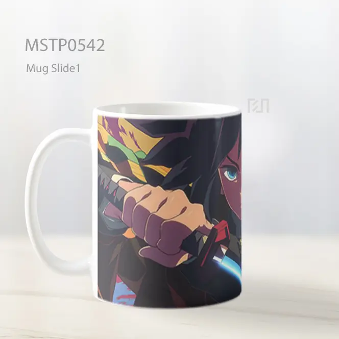 Demon Slayer Giyu Tomioka Siap Bertarung Mug MSTP0542 - All-side / Desain