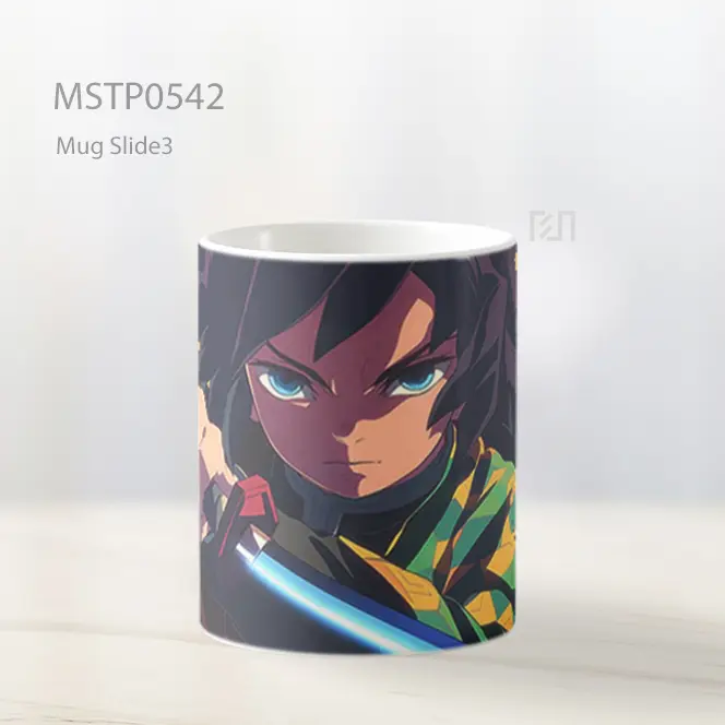 Demon Slayer Giyu Tomioka Siap Bertarung Mug MSTP0542 - All-side / Desain