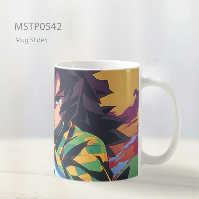 Demon Slayer Giyu Tomioka Siap Bertarung Mug MSTP0542 - All-side / Desain