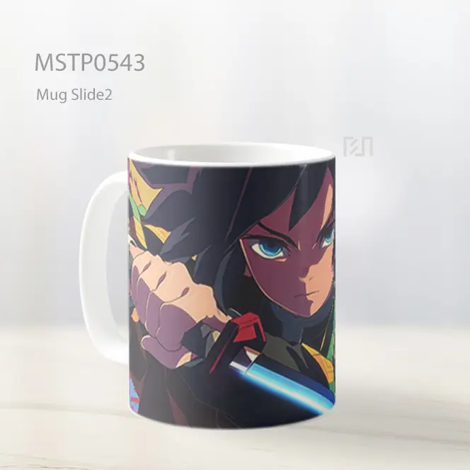 Demon Slayer Giyu Tomioka Siap Bertarung Mug MSTP0543 - All-side / Desain