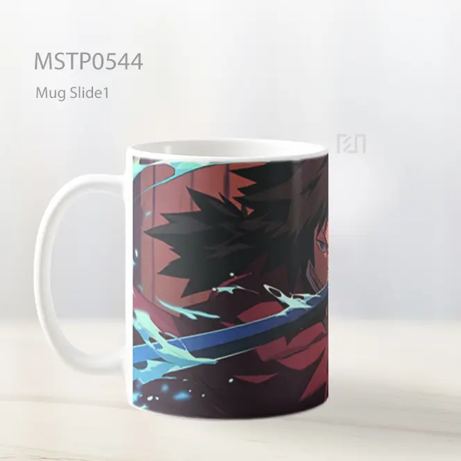 Demon Slayer Giyu Tomioka Sikap Pedang Mug MSTP0544 - All-side / Desain