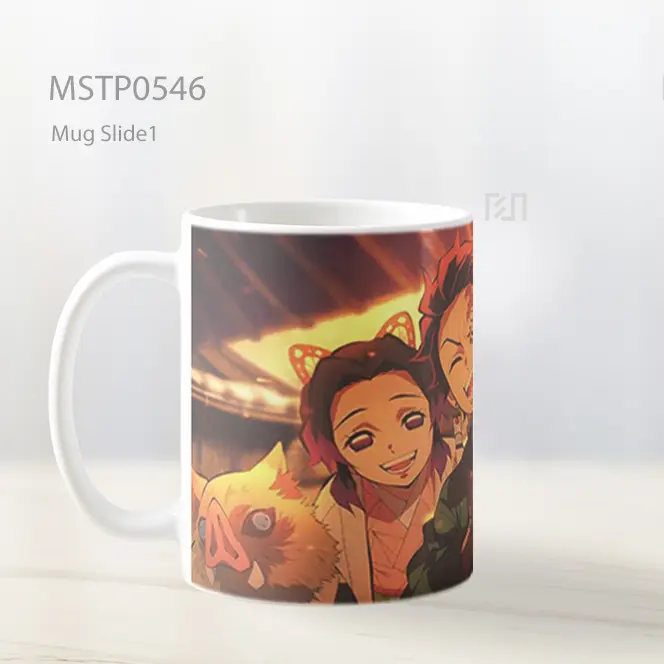 Demon Slayer Group Happy Mug MSTP0546 - All-side / Desain