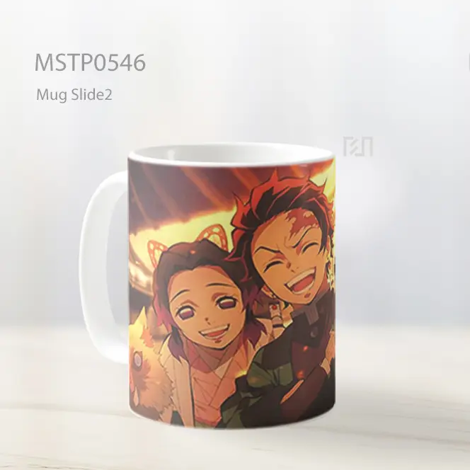 Demon Slayer Group Happy Mug MSTP0546 - All-side / Desain