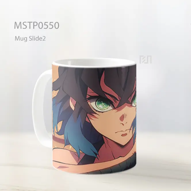 Demon Slayer Inosuke Pandangan Intens Mug MSTP0550 - All-side / Desain