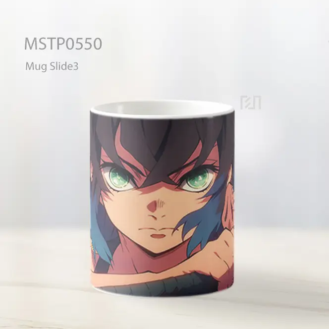 Demon Slayer Inosuke Pandangan Intens Mug MSTP0550 - All-side / Desain