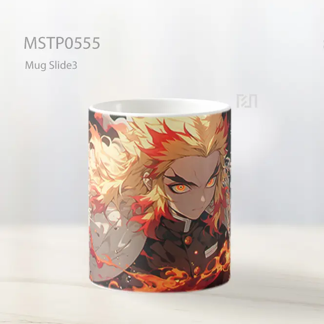 Demon Slayer Kyojuro Rengoku Anime Mug MSTP0555 - All-side / Desain
