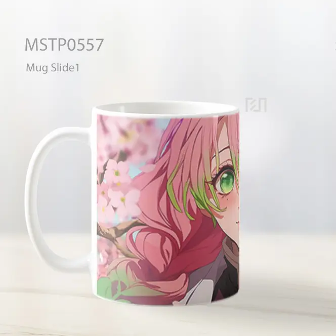 Demon Slayer Mitsuri Kanroji Bunga Sakura Mug MSTP0557 - All-side / Desain