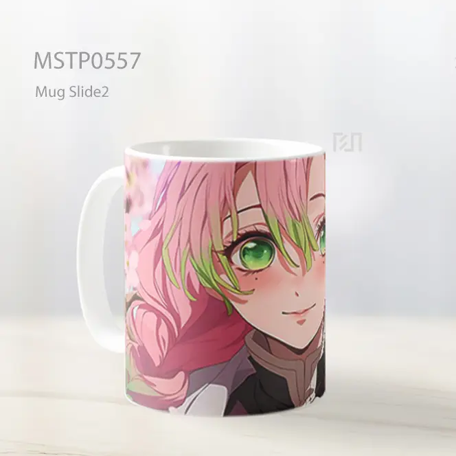 Demon Slayer Mitsuri Kanroji Bunga Sakura Mug MSTP0557 - All-side / Desain