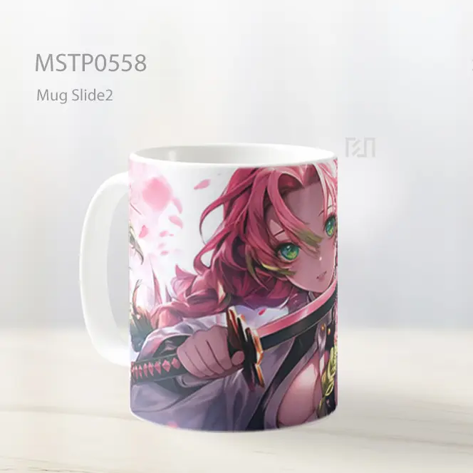 Demon Slayer Mitsuri Kanroji Pedang Sakura Mug MSTP0558 - All-side / Desain