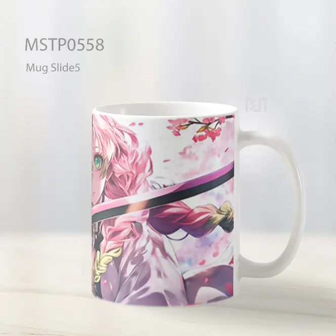 Demon Slayer Mitsuri Kanroji Pedang Sakura Mug MSTP0558 - All-side / Desain