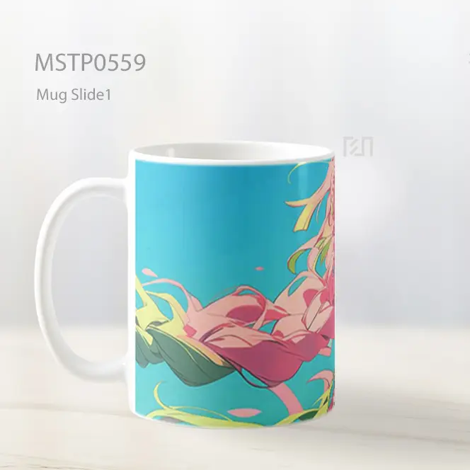 Demon Slayer Mitsuri Kanroji Rambut Pink Mug MSTP0559 - All-side / Desain