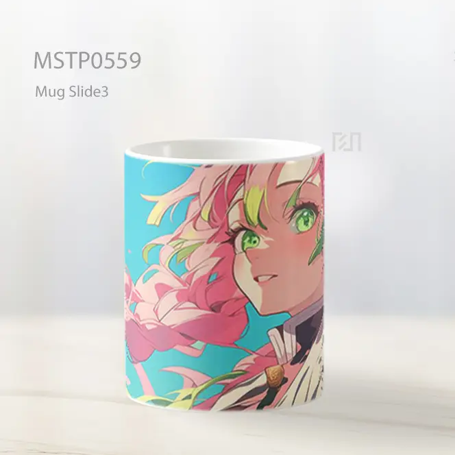 Demon Slayer Mitsuri Kanroji Rambut Pink Mug MSTP0559 - All-side / Desain