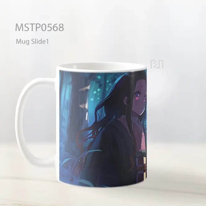 Demon Slayer Nezuko Forest Glow Mug MSTP0568 - All-side / Desain