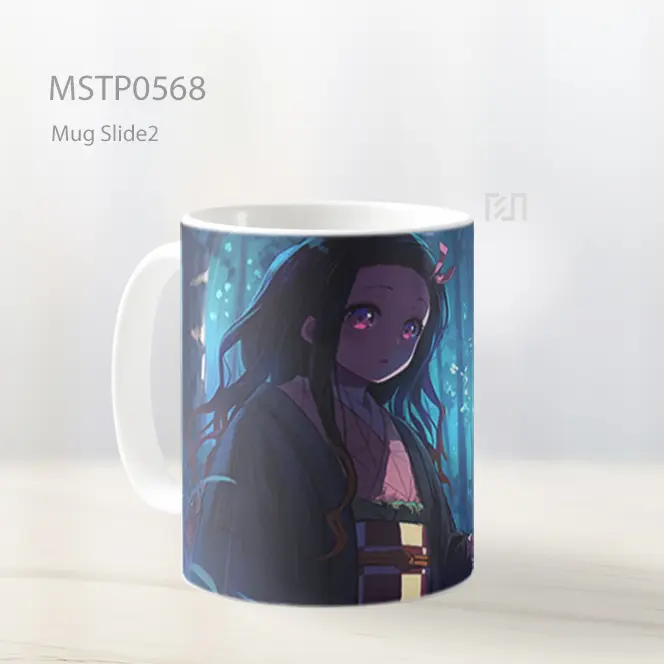 Demon Slayer Nezuko Forest Glow Mug MSTP0568 - All-side / Desain