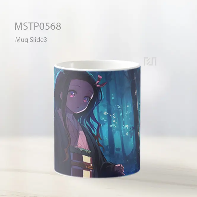 Demon Slayer Nezuko Forest Glow Mug MSTP0568 - All-side / Desain