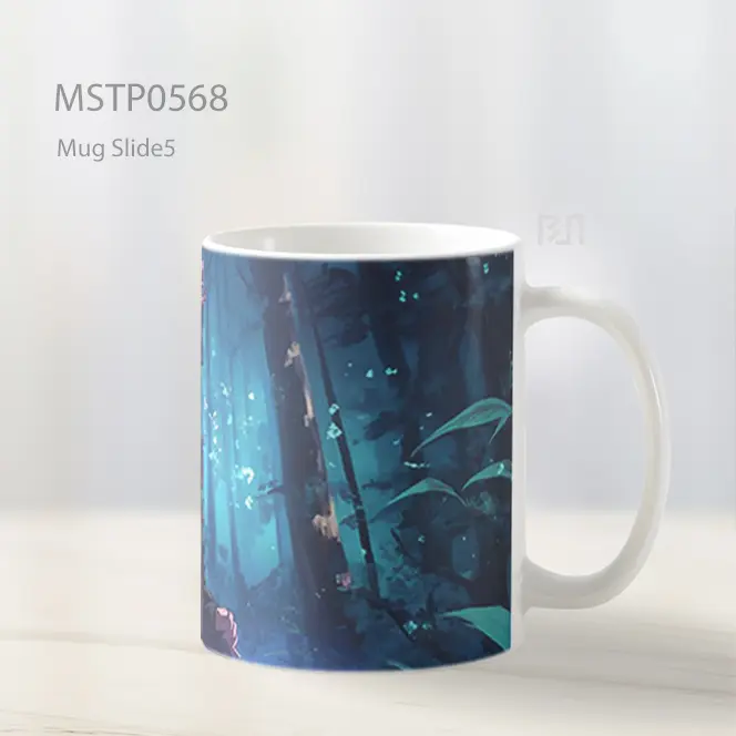 Demon Slayer Nezuko Forest Glow Mug MSTP0568 - All-side / Desain