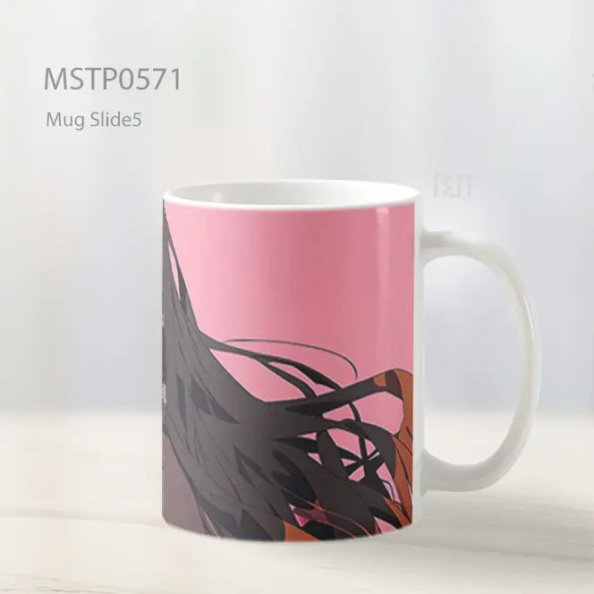 Demon Slayer Nezuko Kamado Pink Mug MSTP0571 - All-side / Desain
