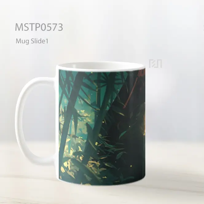 Demon Slayer Nezuko Kamado Tersembunyi Di Kotak Mug MSTP0573 - All-side / Desain