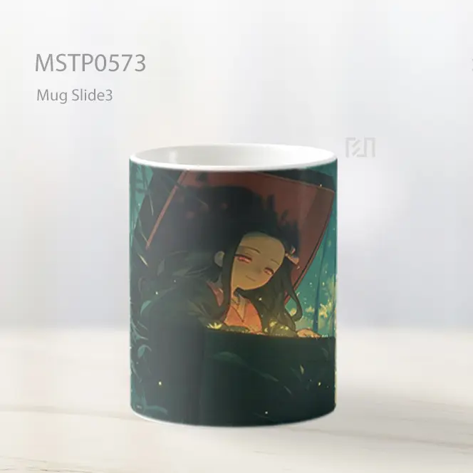 Demon Slayer Nezuko Kamado Tersembunyi Di Kotak Mug MSTP0573 - All-side / Desain