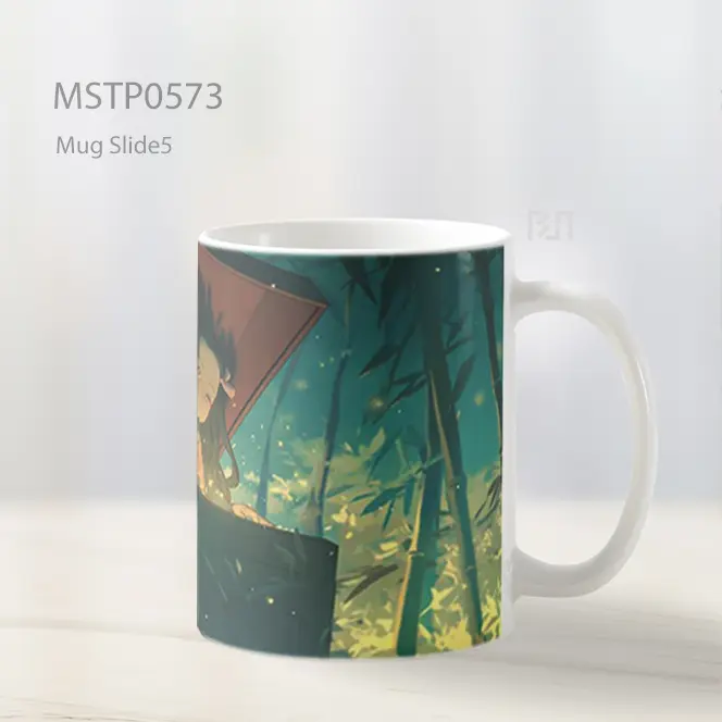 Demon Slayer Nezuko Kamado Tersembunyi Di Kotak Mug MSTP0573 - All-side / Desain