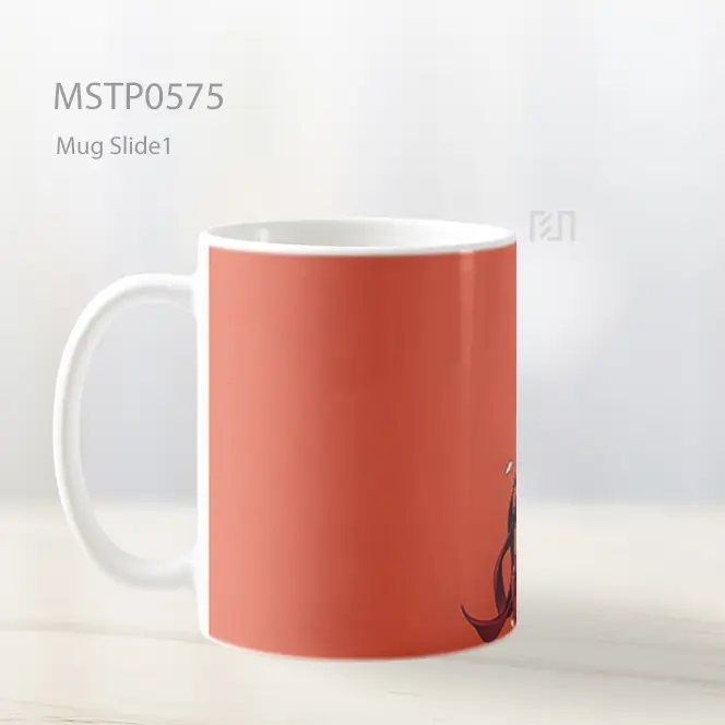 Demon Slayer Nezuko Oranye Mug MSTP0575 - All-side / Desain