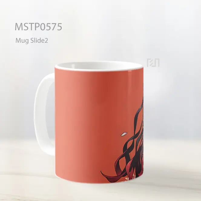 Demon Slayer Nezuko Oranye Mug MSTP0575 - All-side / Desain