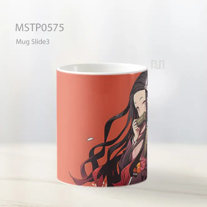 Demon Slayer Nezuko Oranye Mug MSTP0575 - All-side / Desain