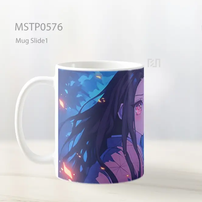 Demon Slayer Nezuko Sad Night Mug MSTP0576 - All-side / Desain