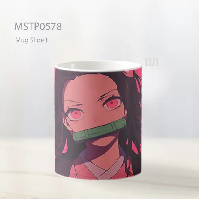 Demon Slayer Nezuko Tampang Menentukan Mug MSTP0578 - All-side / Desain