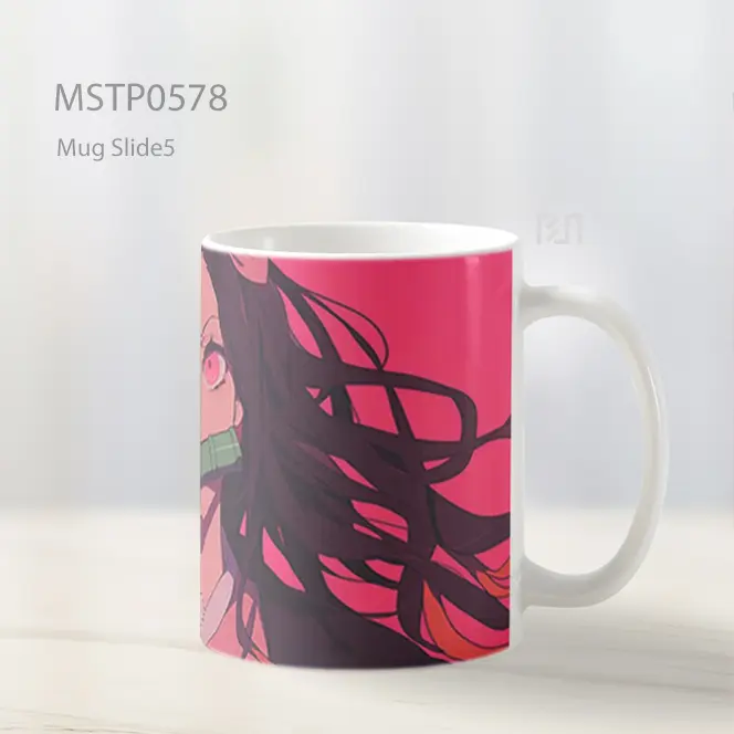 Demon Slayer Nezuko Tampang Menentukan Mug MSTP0578 - All-side / Desain