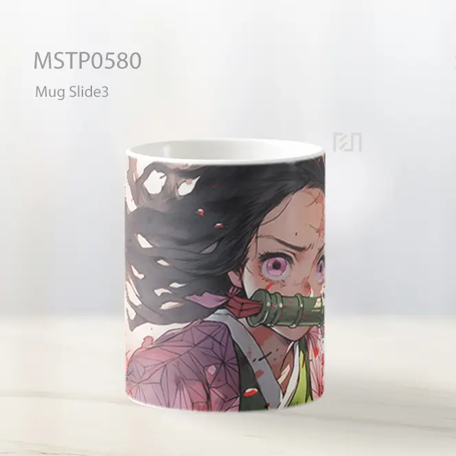 Demon Slayer Nezuko Watercolor Mug MSTP0580 - All-side / Desain