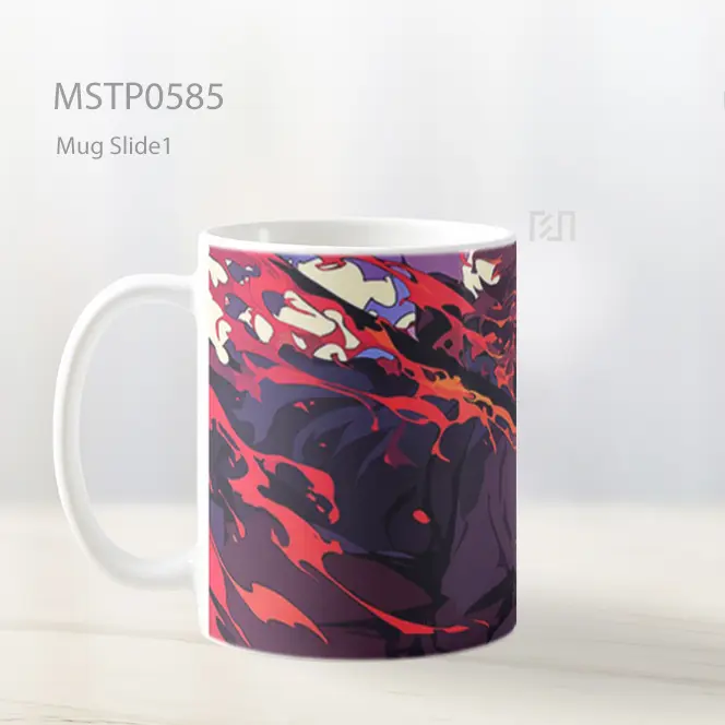 Demon Slayer Rengoku Pedang Api Mug MSTP0585 - All-side / Desain