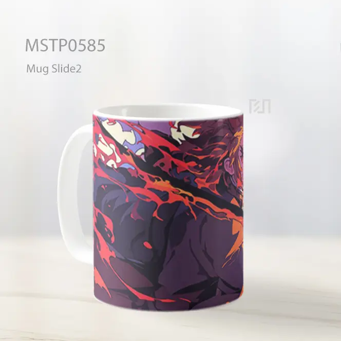 Demon Slayer Rengoku Pedang Api Mug MSTP0585 - All-side / Desain