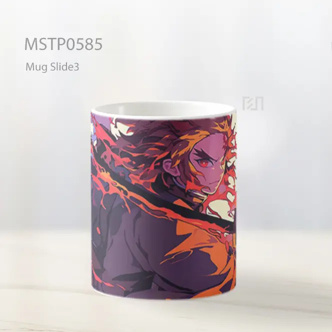 Demon Slayer Rengoku Pedang Api Mug MSTP0585 - All-side / Desain