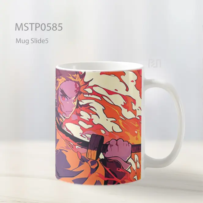 Demon Slayer Rengoku Pedang Api Mug MSTP0585 - All-side / Desain