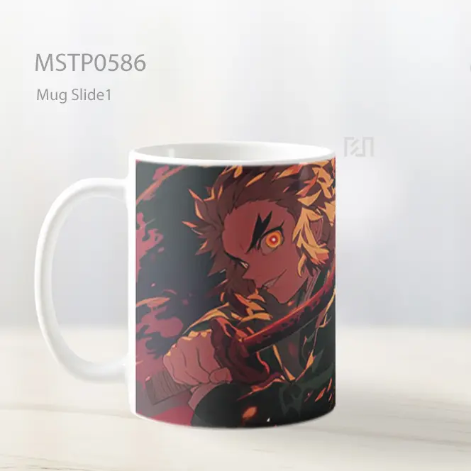 Demon Slayer Rengoku Pilar Api Mug MSTP0586 - All-side / Desain
